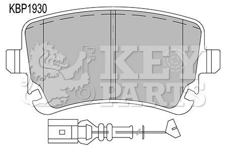 KEY PARTS stabdžių trinkelių rinkinys, diskinis stabdys KBP1930